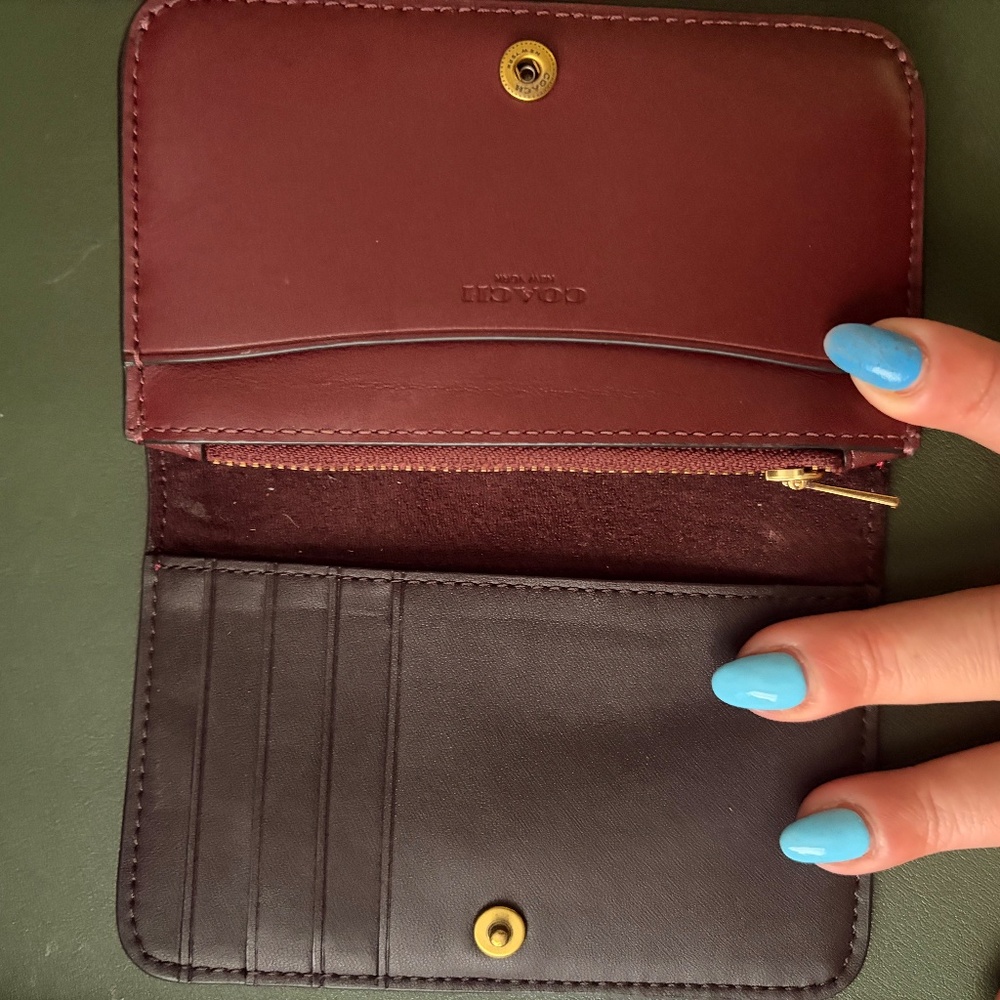 Coach Essential Slim Card Case Wallet - red - Picture 3 of 3